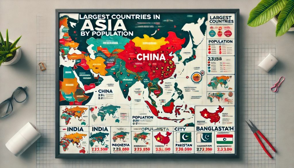 Largest Countries in Asia by Population